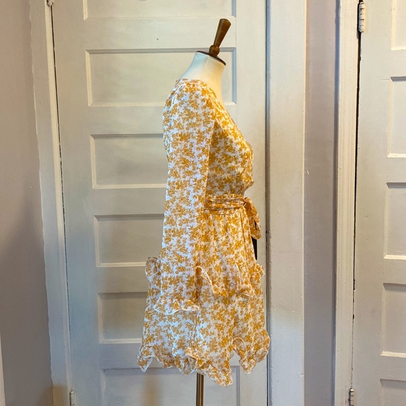 Saints + Secrets Floral Ruffled Mini Dress, Size S - Picture 11 of 16